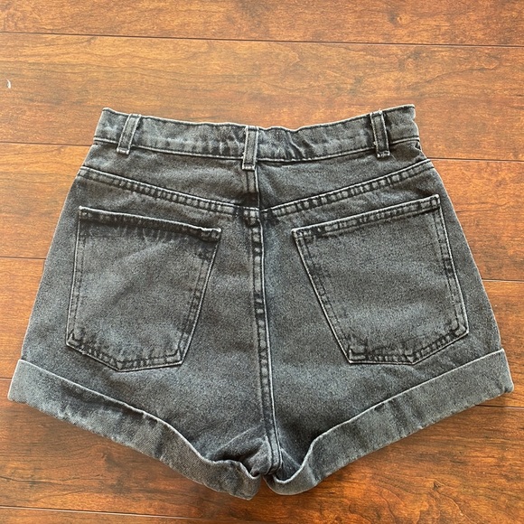 American Apparel High Waist Denim Jean Shorts (Size 27 waist) - Picture 2 of 2